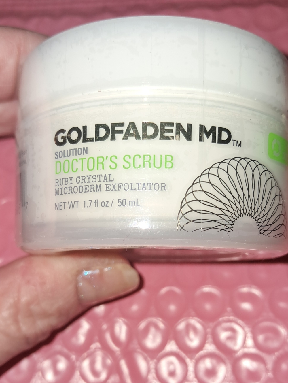 GOLDFADEN MD Doctor's Scrub Ruby Crystal Microderm Exfoliator - White